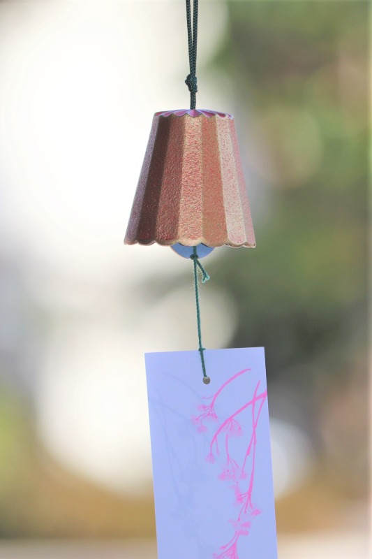 風鈴 金赤(大) （南部鉄器）