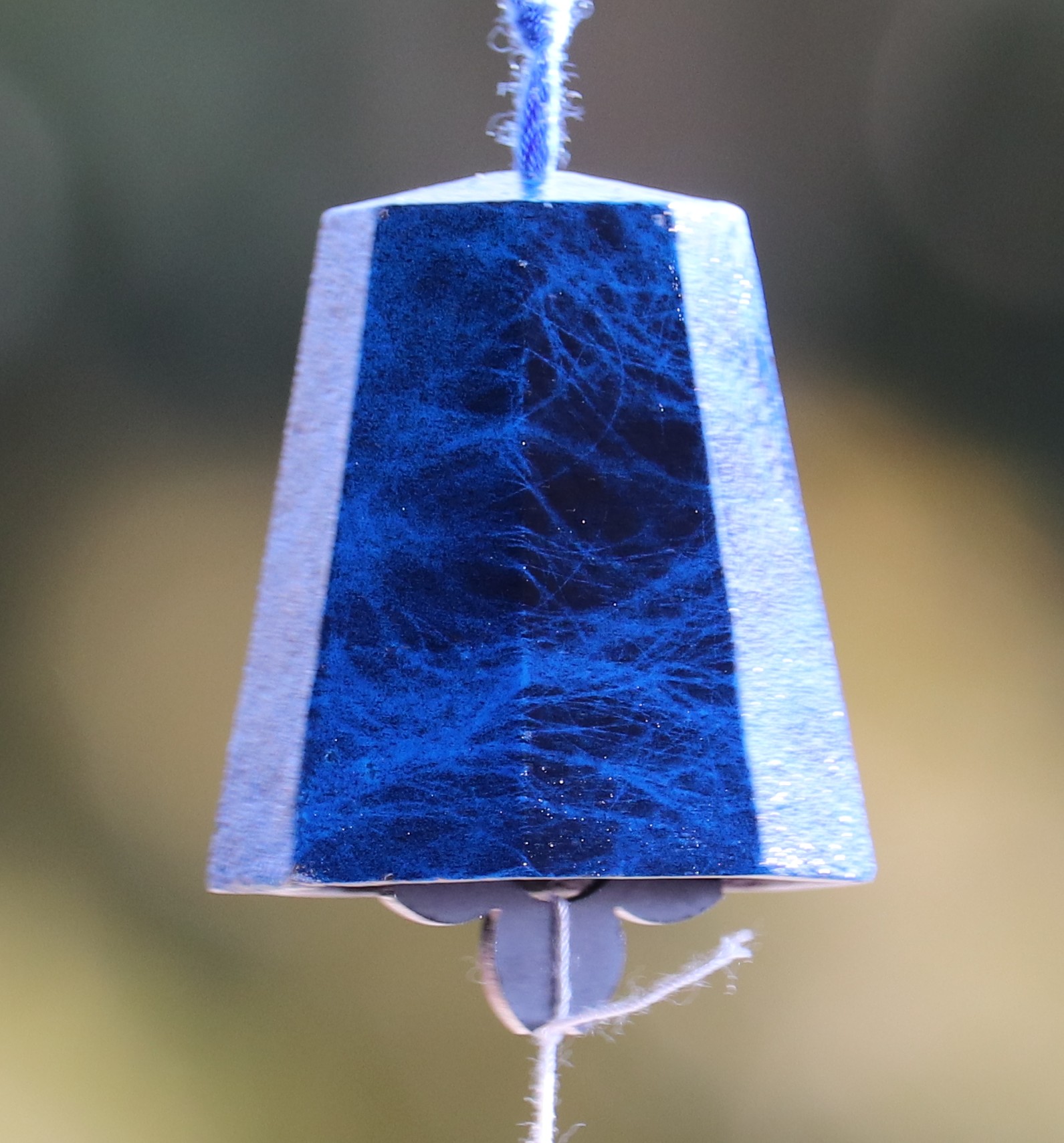 風鈴 八角 オーシャンブルー（高岡鉄器）